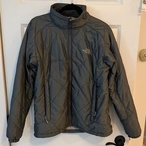 The North Face Charcoal Quilted Jacket